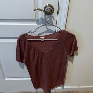 Maroon t-shirt